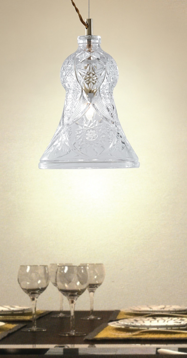Dinner Room Crystal Glass Pendant Modern Lighting (MD10800-1-150B)