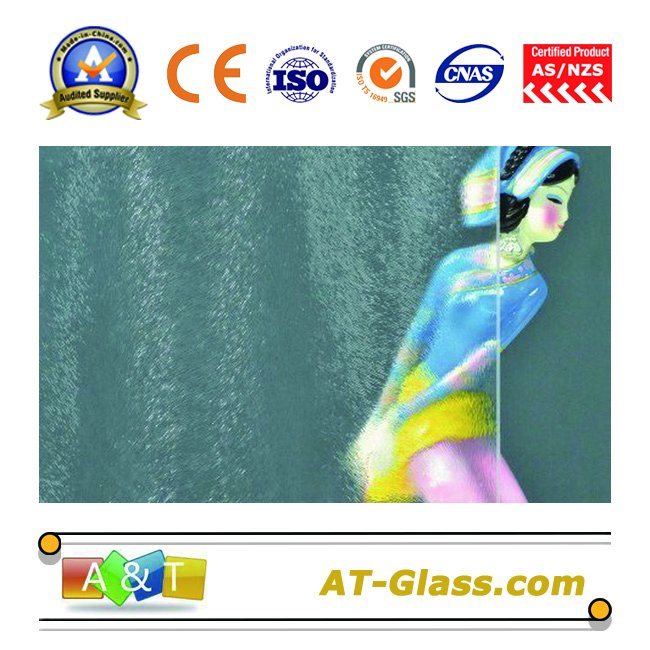 3-8mm Clear Chinchilla Patterned Glass Used for Window, Furniture, etc