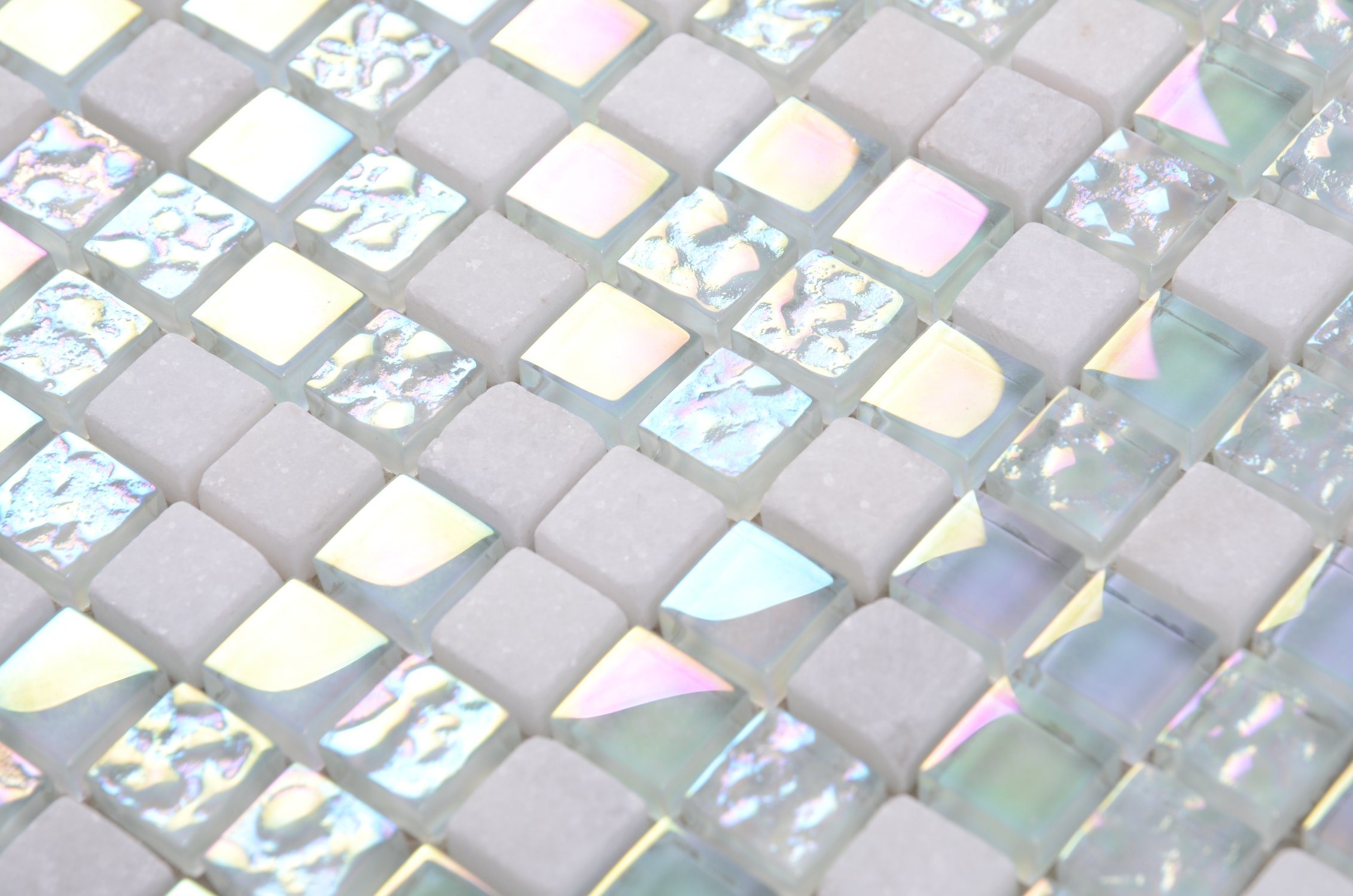 Qj006 300X300mm Decorative Beautiful Crystal Glass Mosaic for Kitchen Tile Backsplash
