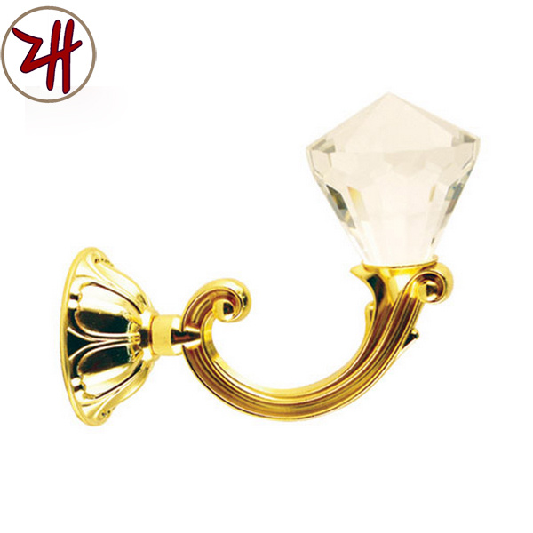 Zinc Alloy Beautiful Window / Curtain Hook with Color Crystal (ZH-8601)