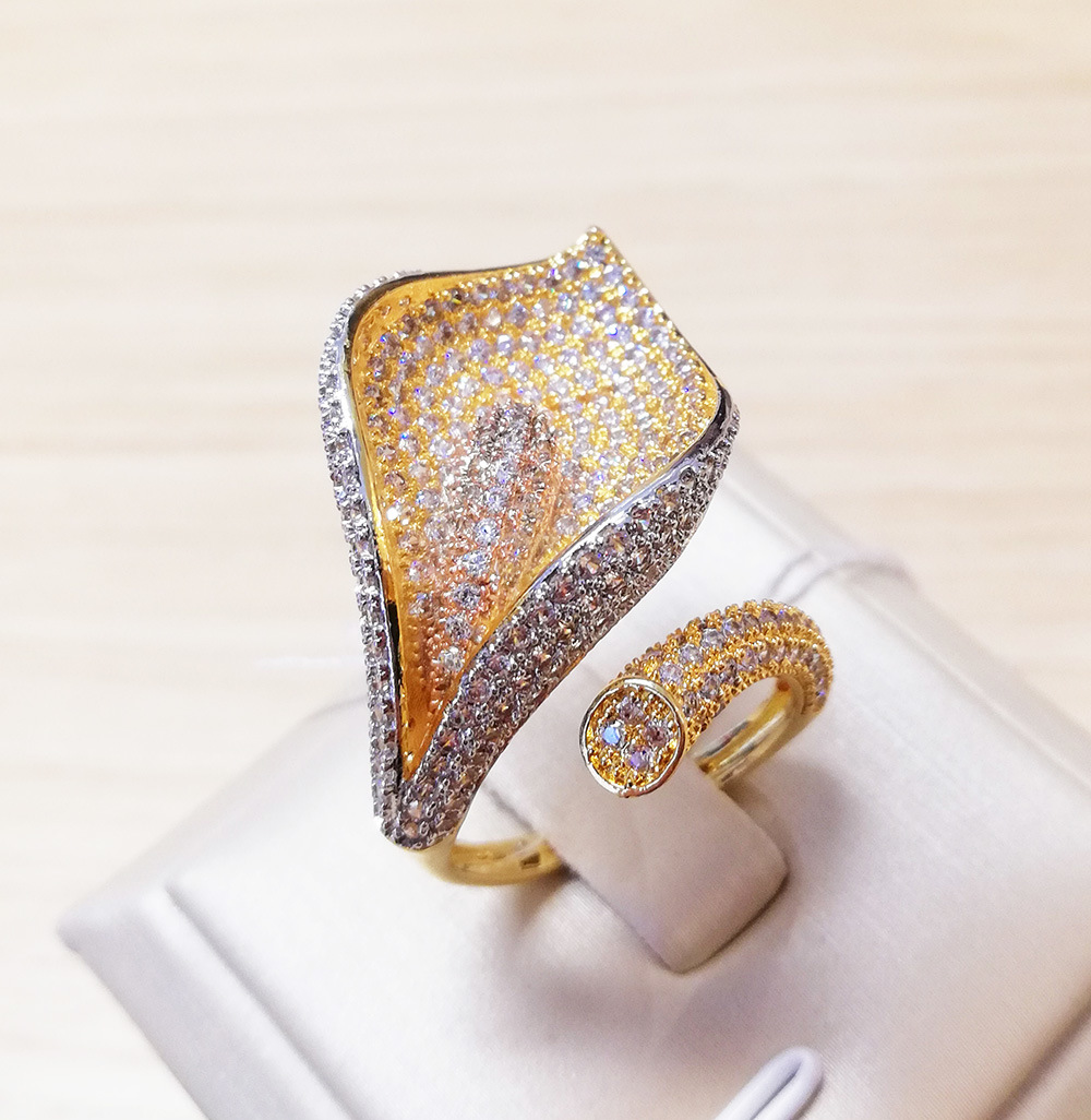 Fashion Dubai Gold Plated jewellery Wholesale Latest Ring
