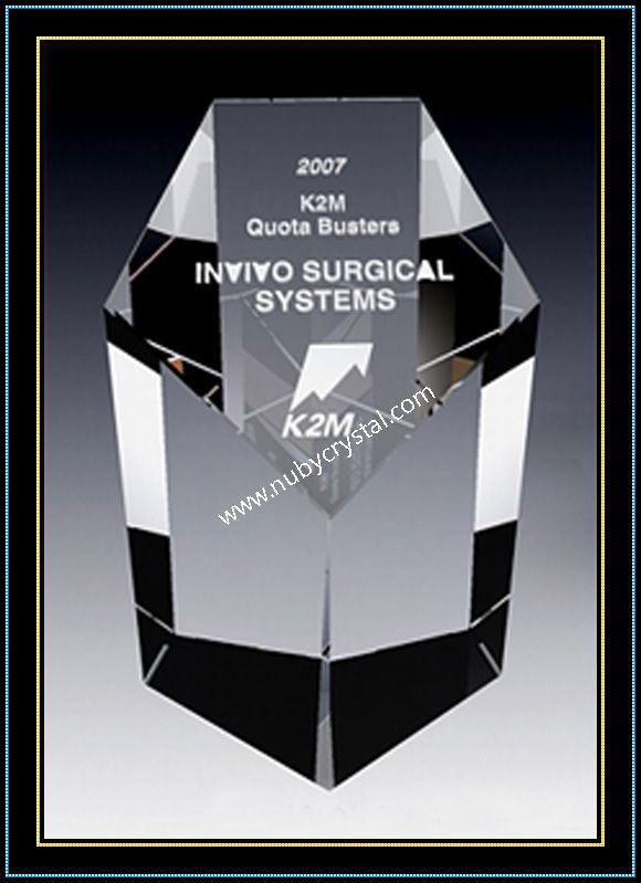 Crystal Obelisk Award Sterling (NU-CW791)
