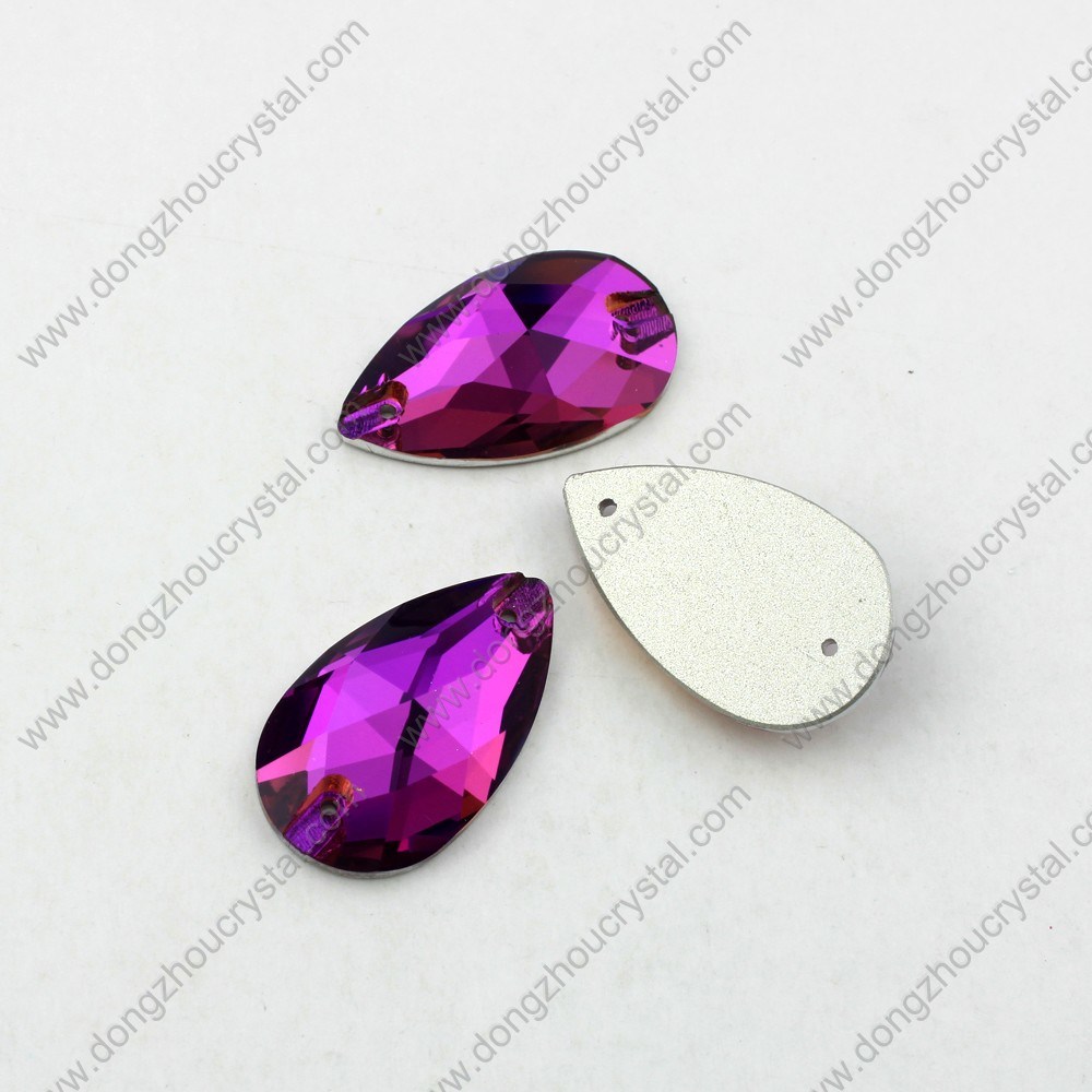 Decorative Drop Shape Sew on Stone for Clothing Accessories
