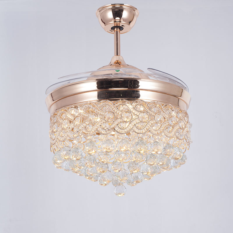 Luxury Crystal Series Decorative Ceiling Fan with Lighting