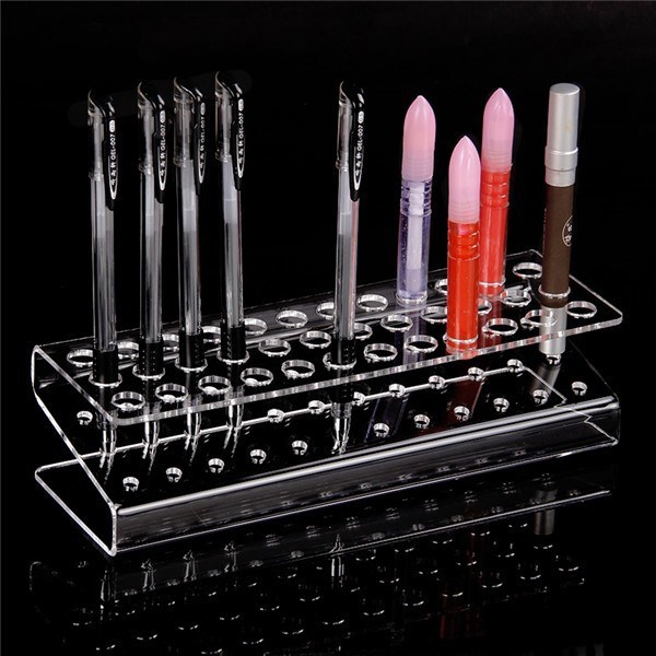 Acrylic Pen Pencil Stand Holder Makeup Cosmetic Brush Storage Organizer High Quality Direct Manufacturer, for 36 PCS Pens