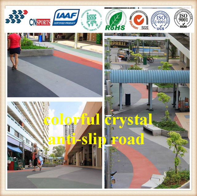 Fast Setting Colorful Anti-Slip Flooring Used for Parking Ramp/Bicycle Passage/Zebra Crossing