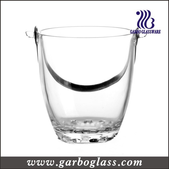 800ml Glass Ice Bucket, Ice and Wine Bucket, Ice Container (GB1901-1)