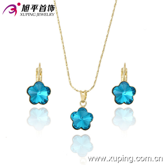 Xuping Fashion High Quality Graceful Crystal Jewelry Set for Women's Best Gift 63175