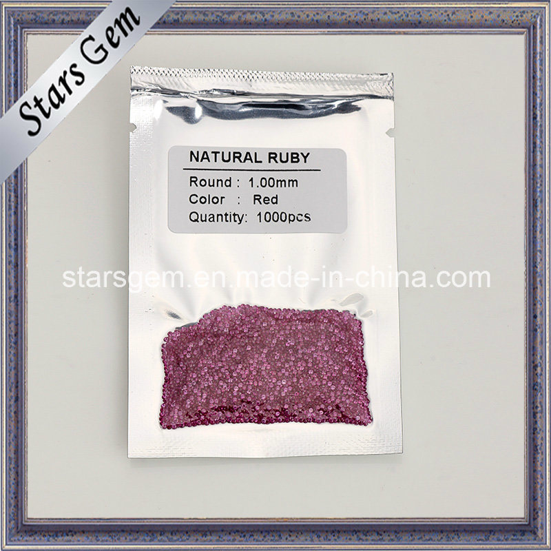 Competitive Price 1mm Natural Ruby Stone