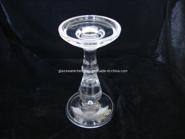 Crystal Machine-Made Glass Candle Holder (ZT-30)
