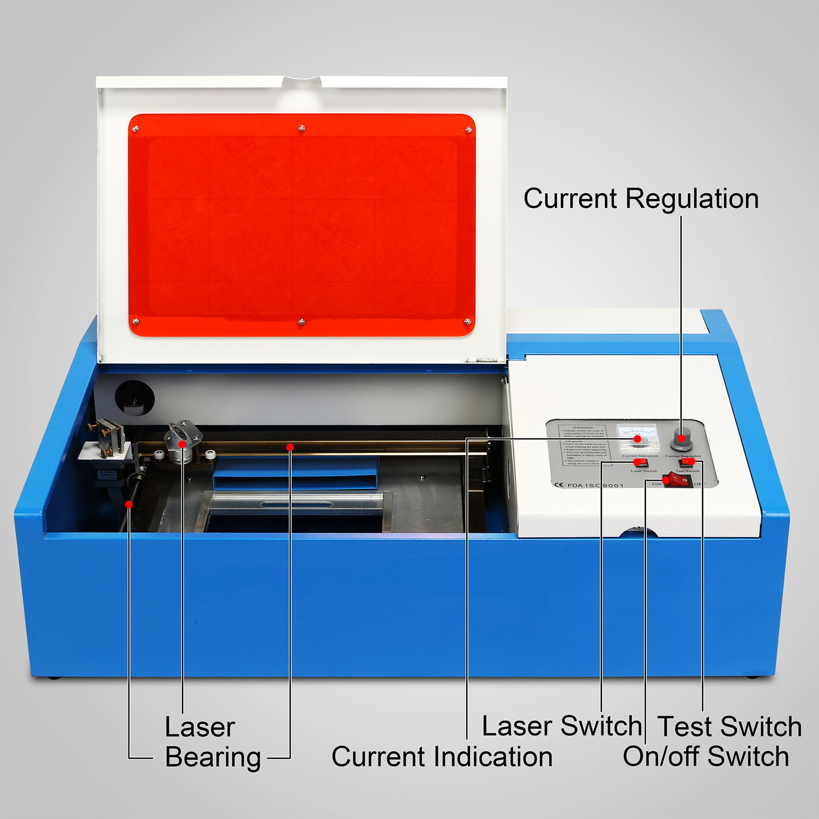 40W CO2 Laser Engraver Cutting Machine with USB Port