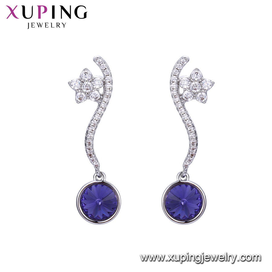 Xuping New Fashioned Arrival Star Shape Crystals From Swarovski Ladies Studs Earring