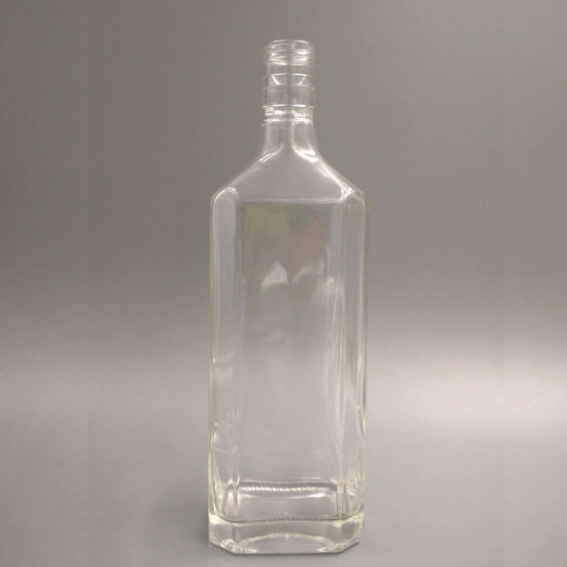 High Quality Empty Transparent Vodka Bottle Glass Wine Bottle