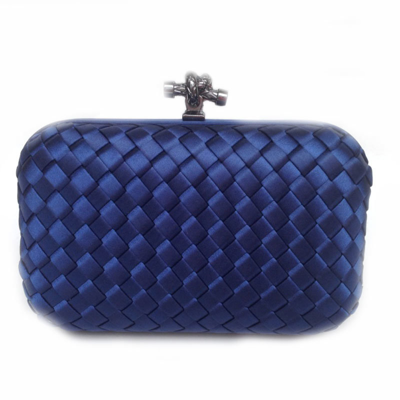 Wholesale New Party Bag Woven Box Lady Knot Clutch Bag