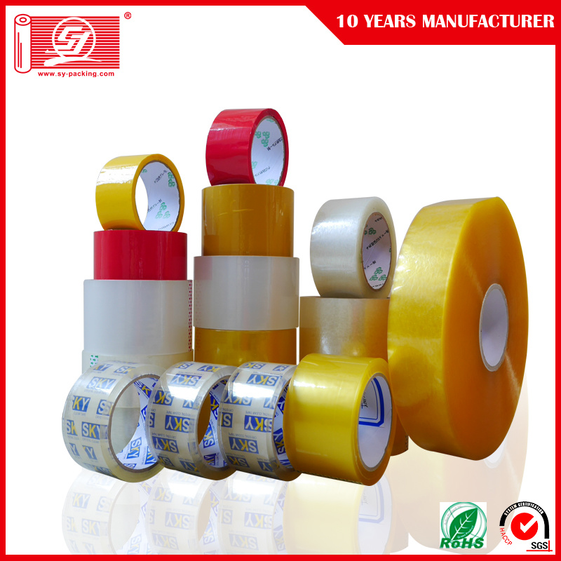 Yellowish Clear BOPP Acrylic Adhesive Packaging Tape for Product Binding