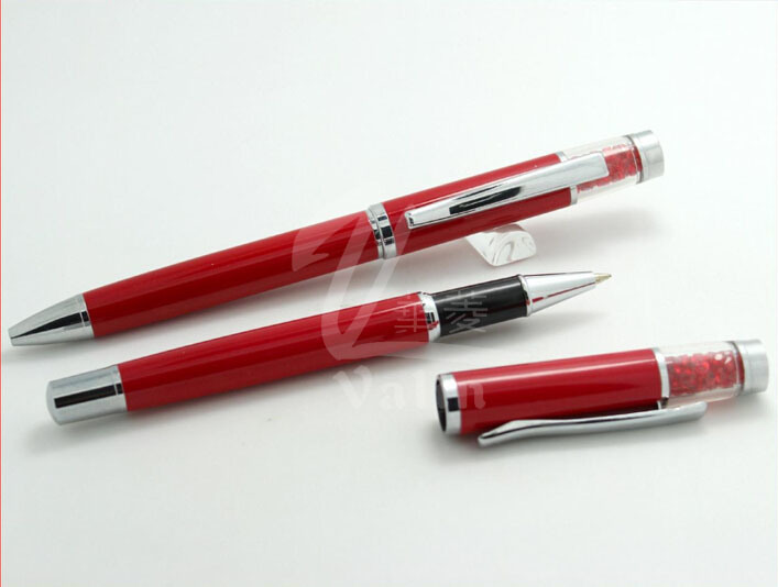 New Arrival Red Cheap Decorative Metal Pen for Lady