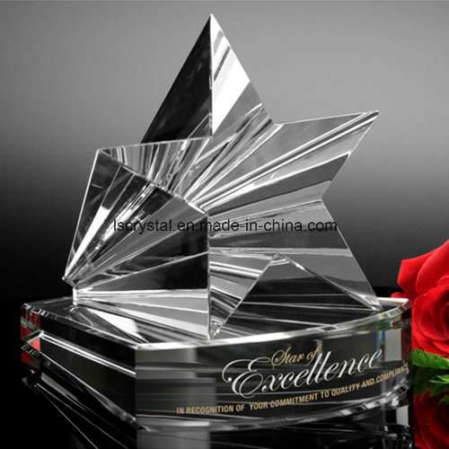 K9 Crystal Glass Star Award Trophy for Souvenir
