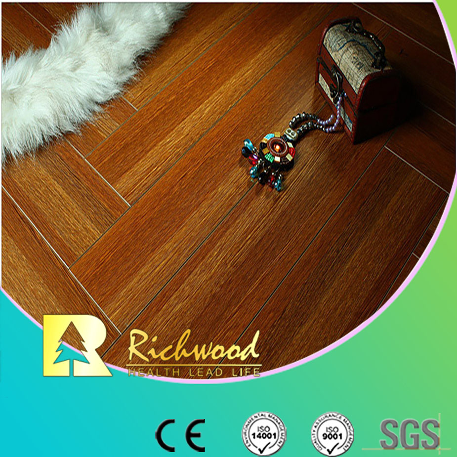 Household 12.3mm AC4 Crystal Cherry Sound Absorbing Laminated Flooring