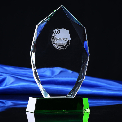 K9 Crystal Glass Award Trophy Plaque