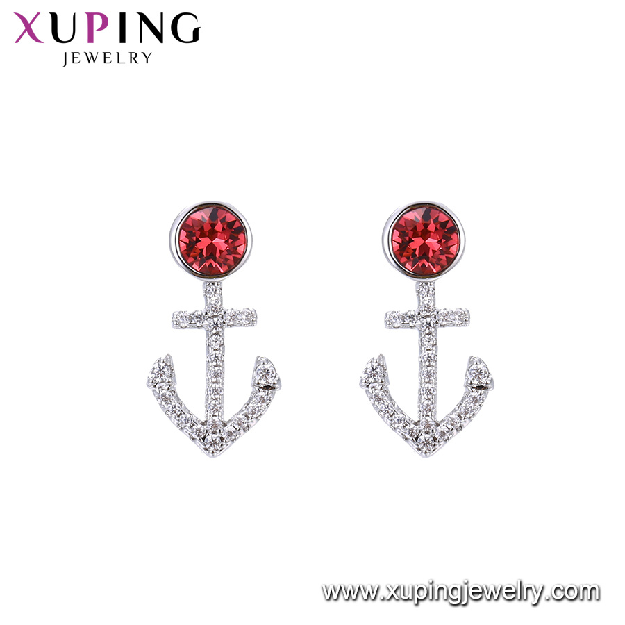 Xuping Ancient Royal Style Knot Designs Crystals From Swarovski Dubai Gold Drop Earrings