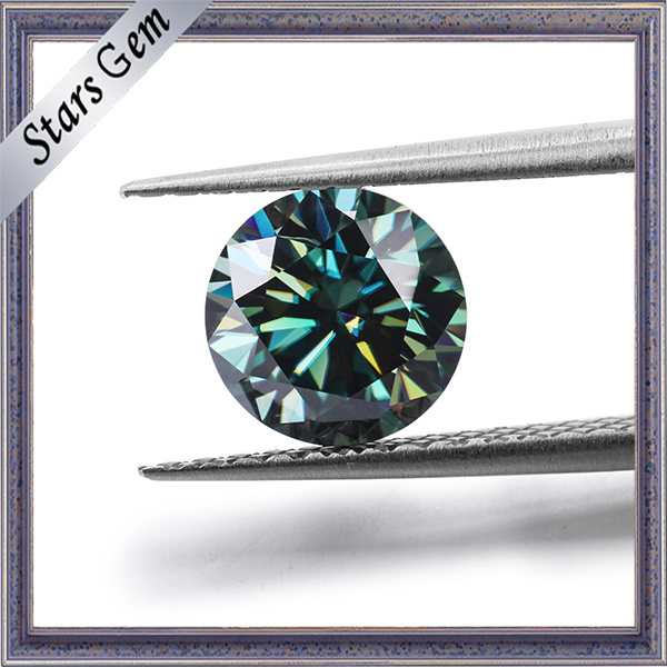 Special Color Deep Green 3carat Vs Loose Moissanite Stone