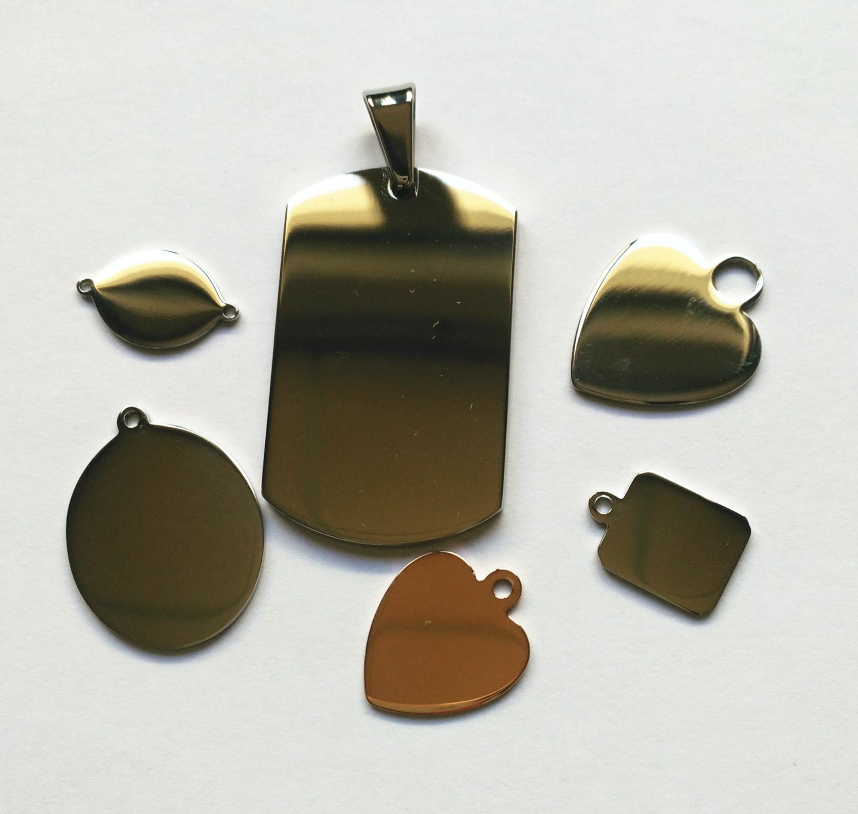 Any Shape Any Size Blank Dog Tag for Engraving