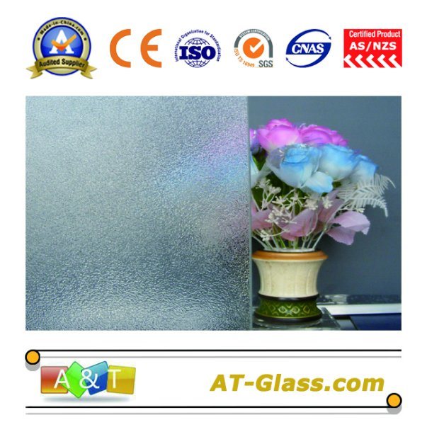 3-8mm Clear Nashiji Patterned Glass Used for Window, Furniture, etc