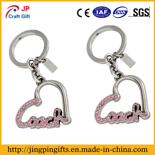 High Quality China Metal Heart Key Chain for Promotional Gifts