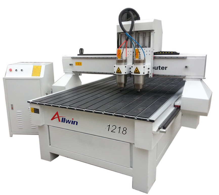 1218 Two Heads Atc CNC Router Engraving Machine 1200X1800mm Woodworking Machine