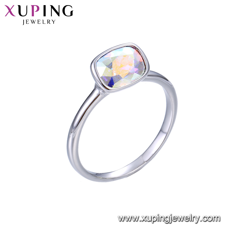 Xuping Wedding 5925 Silver Color 925 China Diamond Rings Crystals From Swarovski