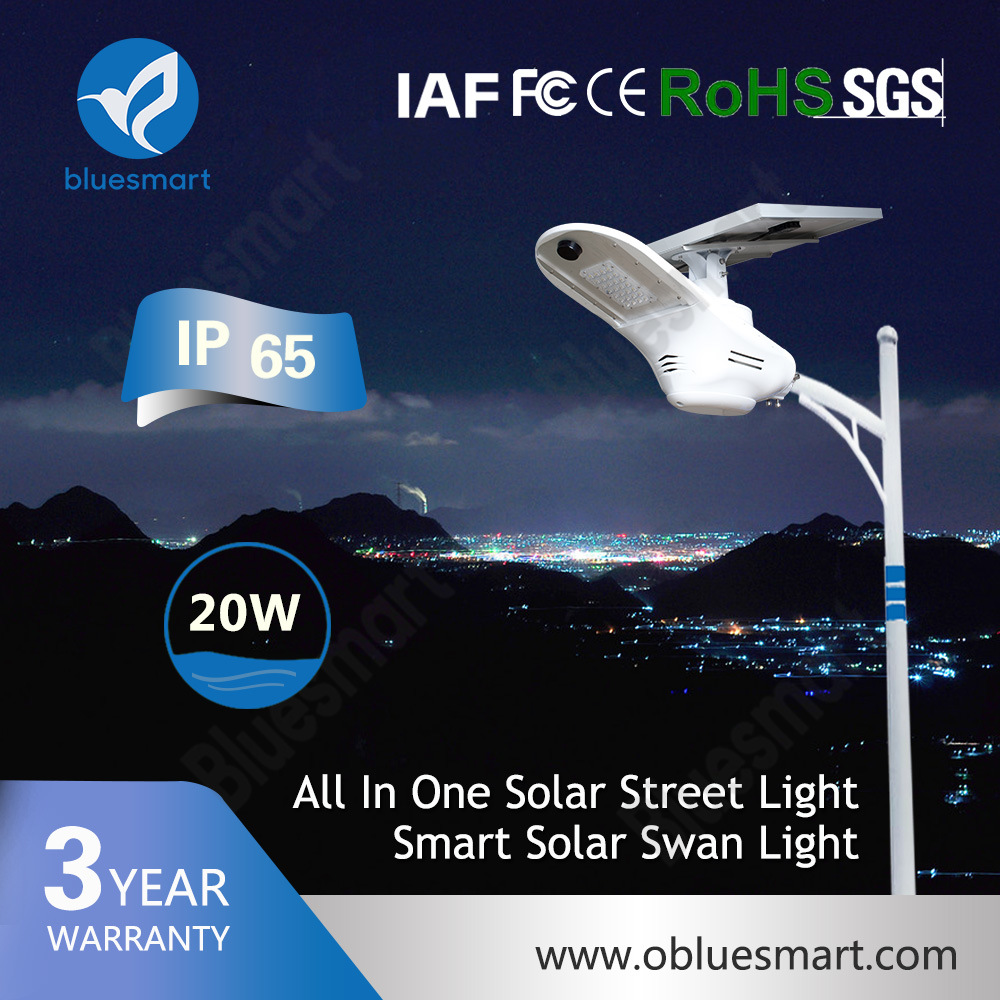 20W Solar Outdoor LED Street Light with Bridgelux LED Light