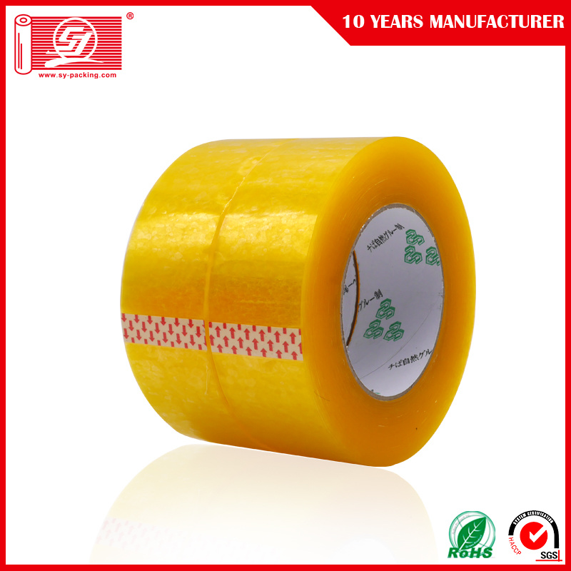 Yellowish BOPP Packaging Tape for Sealing Carton Adhesive Tape