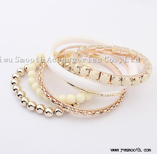 Fashion Multilayer Crystal Beads Bracelets Bangles Jewelry Accessories