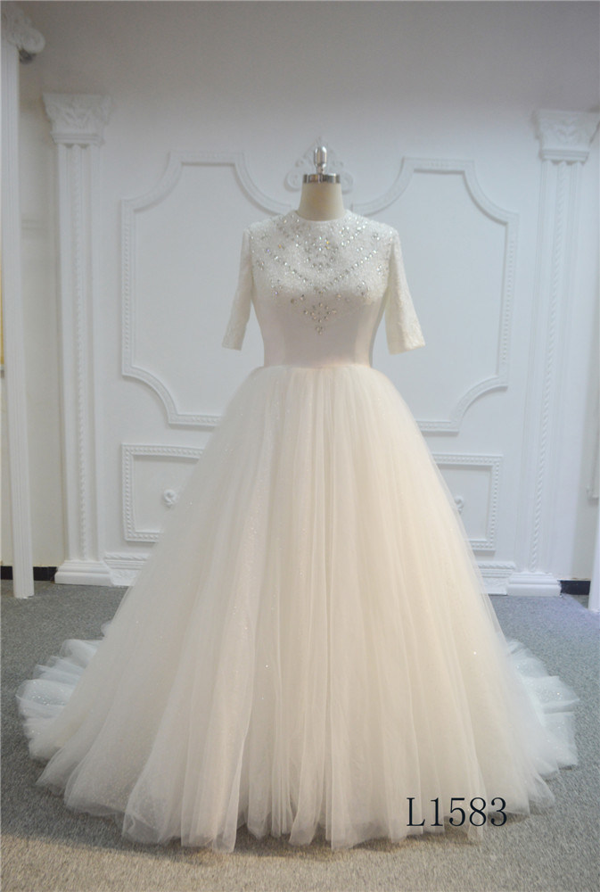 Ivory Ball Gown Wedding Dress Long Bridal Wedding Dress 2017