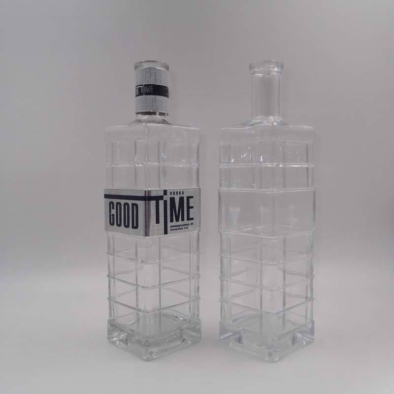 Hot Sale Vodka Glass Bottle Whiskey Container Glass Wine Decanter