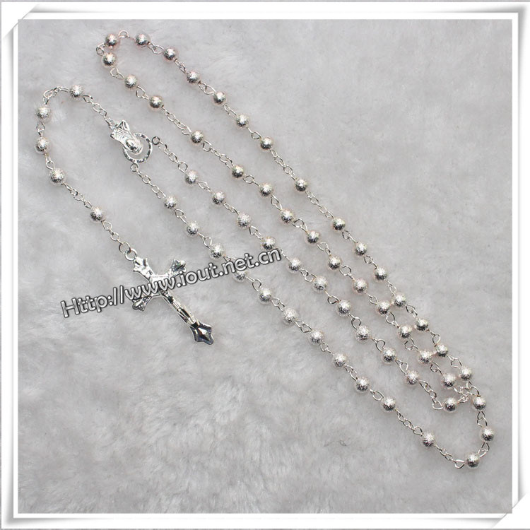 Copper Bead Chain Cross/Crucifix Accessories Rosary / Copper Rosary Beads (IO-cr277)