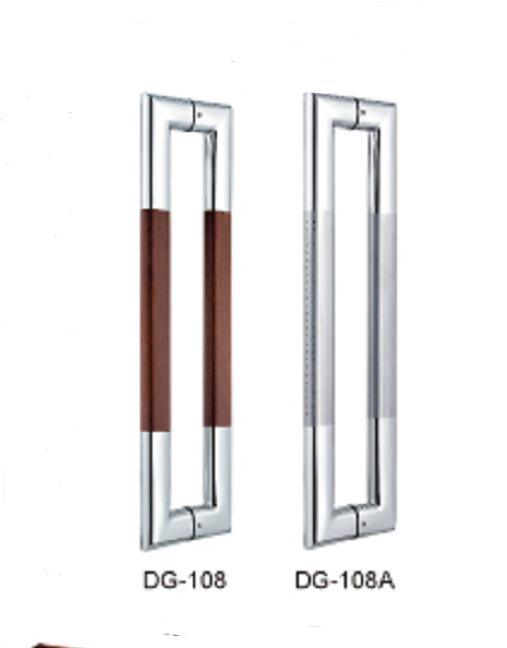 Wood and Stainless Steel Handle for Glass Door