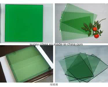 10mm F Green Float Glass with ISO 9001