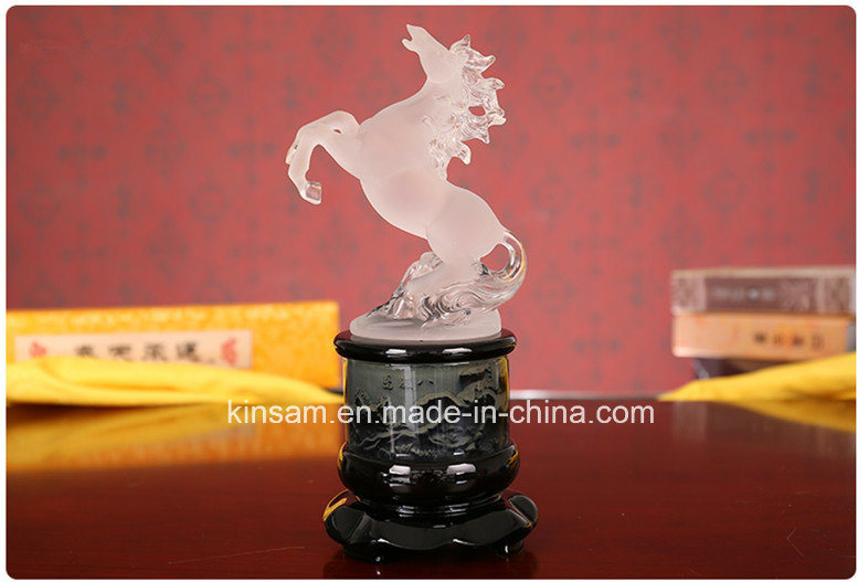 Elegant Crystal Animal Figurine Horse Craft for Gift