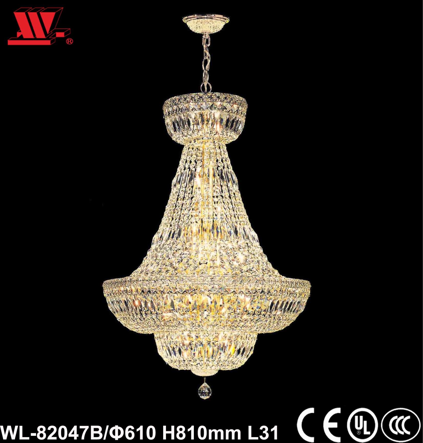 Crystal Chandelier with Glass Chains Wl-82047b