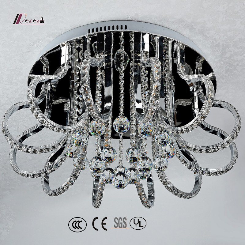 Crystal and Aluminum LED Ceiling Light for Decoration