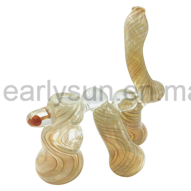 New Arrival Hand Glass Spoon Smoking Pipes Tobacco Water Bubbler (ES-HP-540)