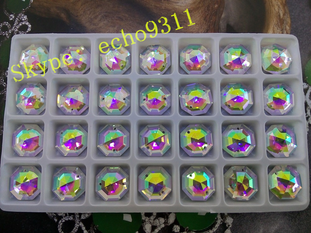 20mm/25mm/30mm Round Ab Diamond Crystal Stones for Garment Jewelry
