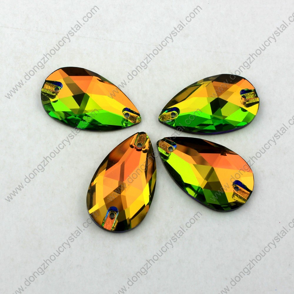 Pujiang Lead Free Machine Cut Decorative Flat-Back Loose Wholesale Sew on Beads for Wedding Dress