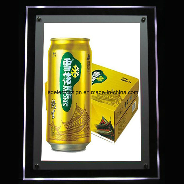 Factory High Quality Super Slim Crystal Advertising Light Box with High-End UV Printing