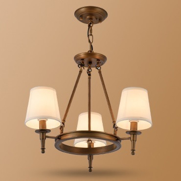 American Pastoral Iron Pendant Lamp with 3 Lights