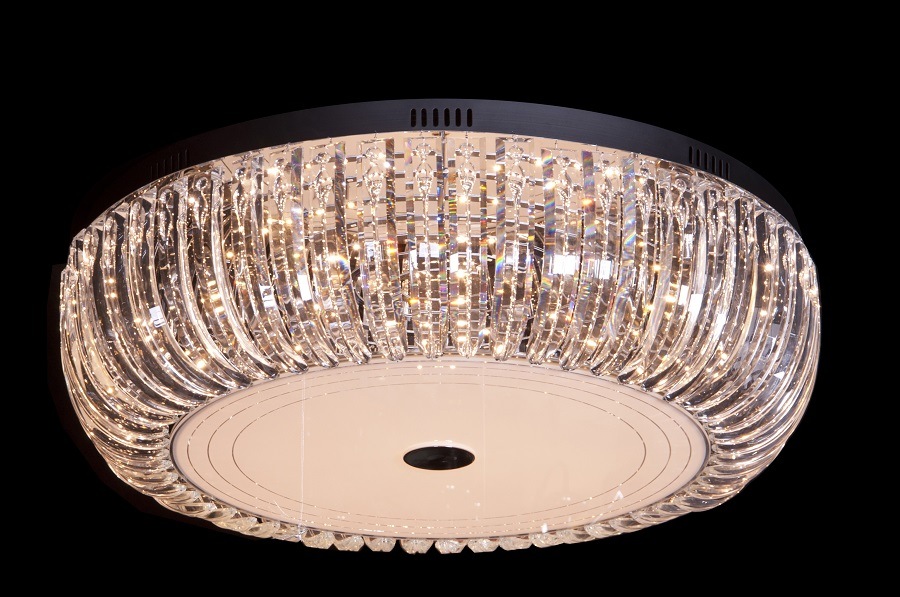 LED Round Modern Crystal Lounge Indoor Decorative UL Ceiling Lamp