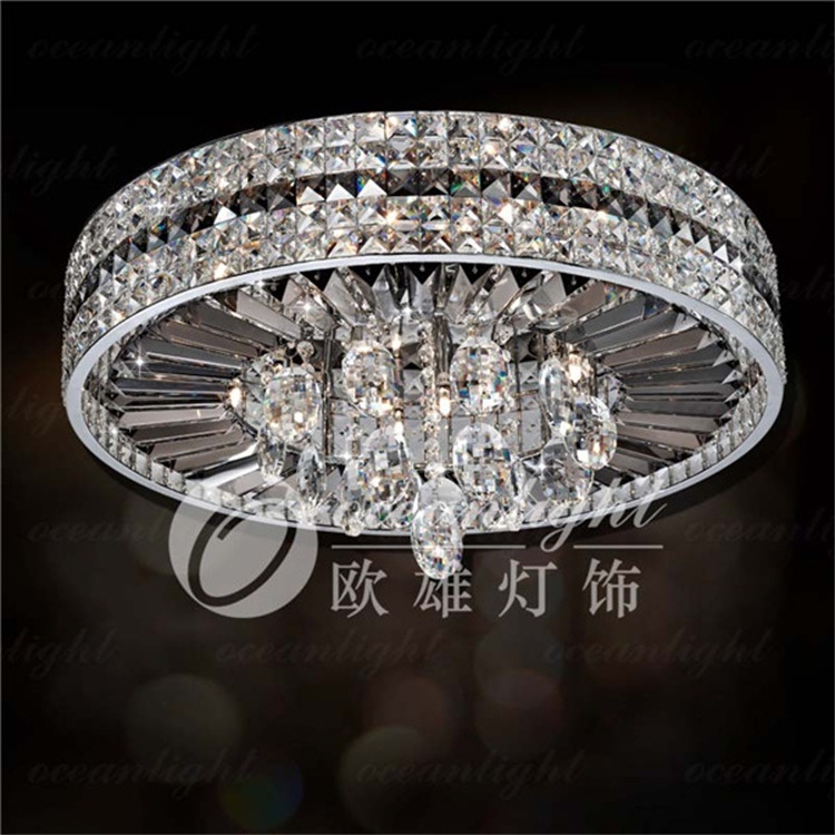 Stainless Steel Pendant Lighting Luxury Crystal Chandeliers Ceiling Chandelier Om8916