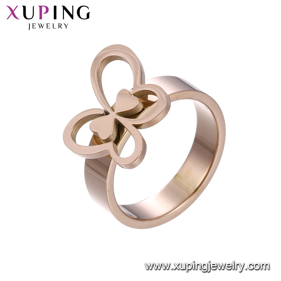 15121 Fashion Ring Jewelry, New Design Rose Gold Color Finger Ring, Luxury Butterfly Wedding Ring Designs for Women