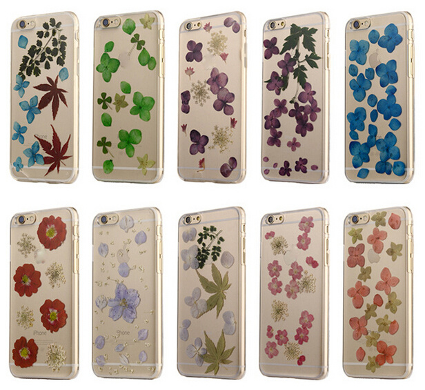 Ultra Thin Flower Printing Clear TPU Case for iPhone 6
